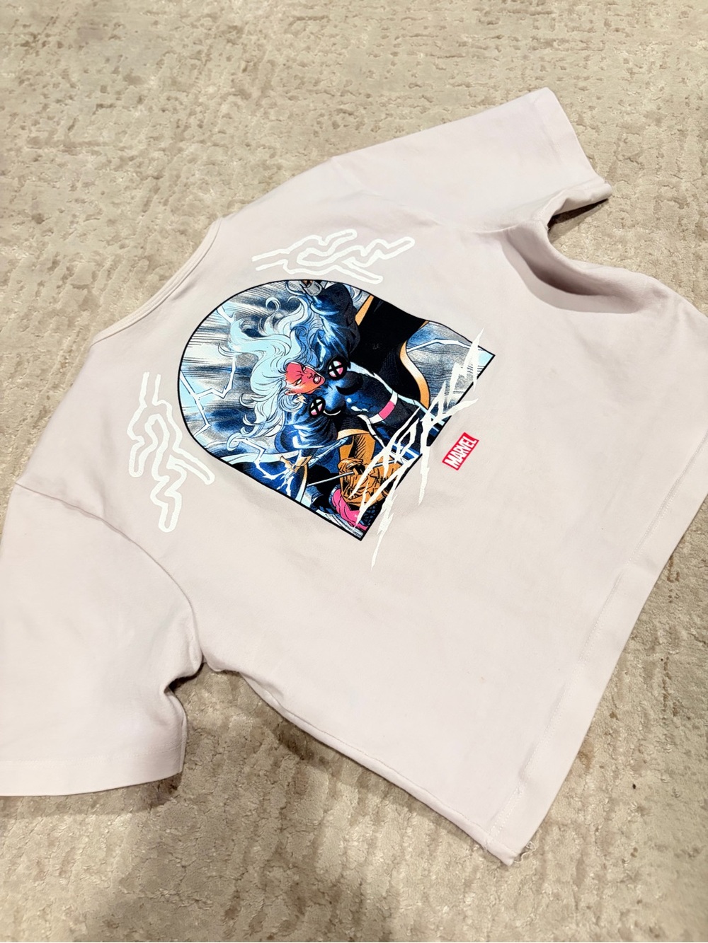 Civil Regime “Rush of Lightning” sculpt cropped T-shirt (M)